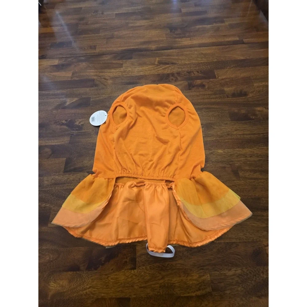 Thrills&Chills Dog Costume Orange Pumpkins Glow In The Dark Large NWT Sku 60‎